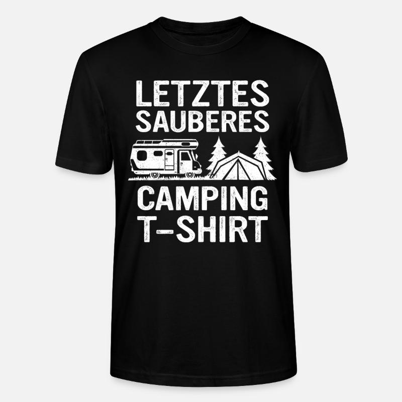 Camping Wohnwagen Camper - Stanley/Stella Unisex Bio-T-Shirt CRAFTER - Schwarz