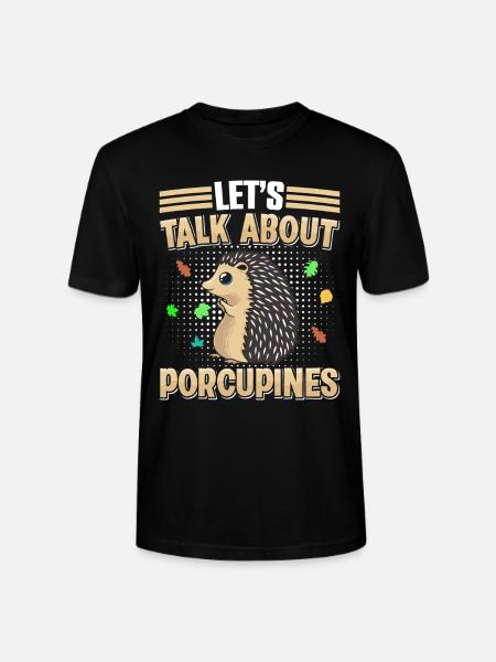 Love Porcupine - Stanley/Stella CRAFTER Unisex Organic T-Shirt - black