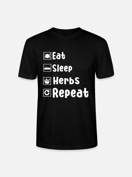 Funny Herb Lover Gift - Stanley/Stella CRAFTER Unisex Organic T-Shirt - black