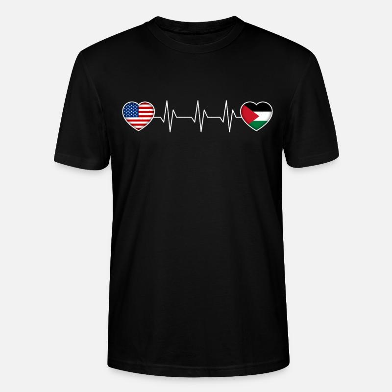 Palästina - Stanley/Stella Unisex Bio-T-Shirt CRAFTER - Schwarz