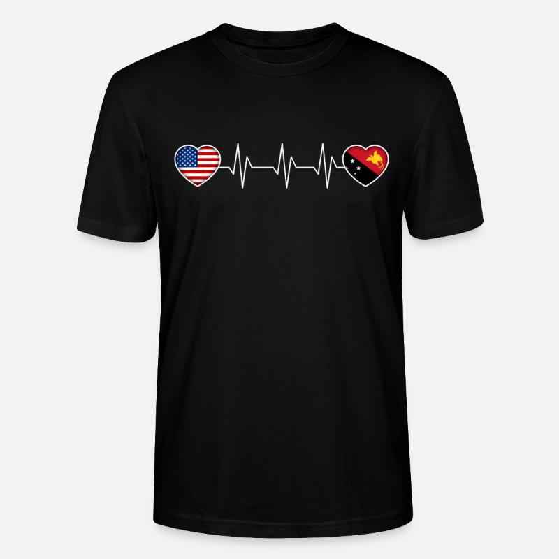 Papua-Neuguinea - Stanley/Stella Unisex Bio-T-Shirt CRAFTER - Schwarz