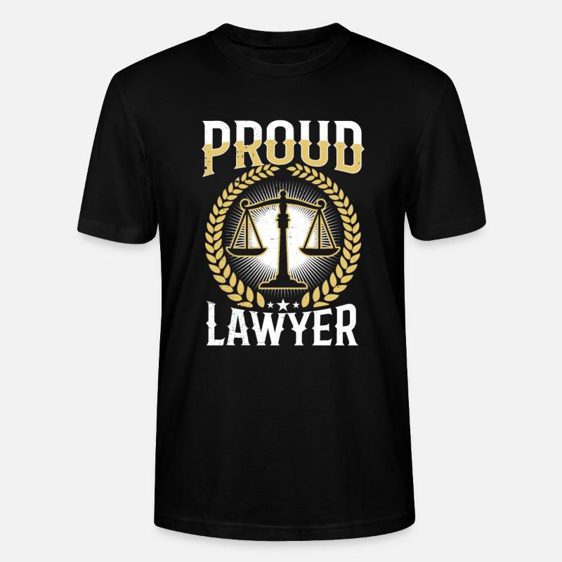 Fier avocat Diplôme Avocat Avocat - T-shirt bio CRAFTER Stanley Stella Unisexe - noir
