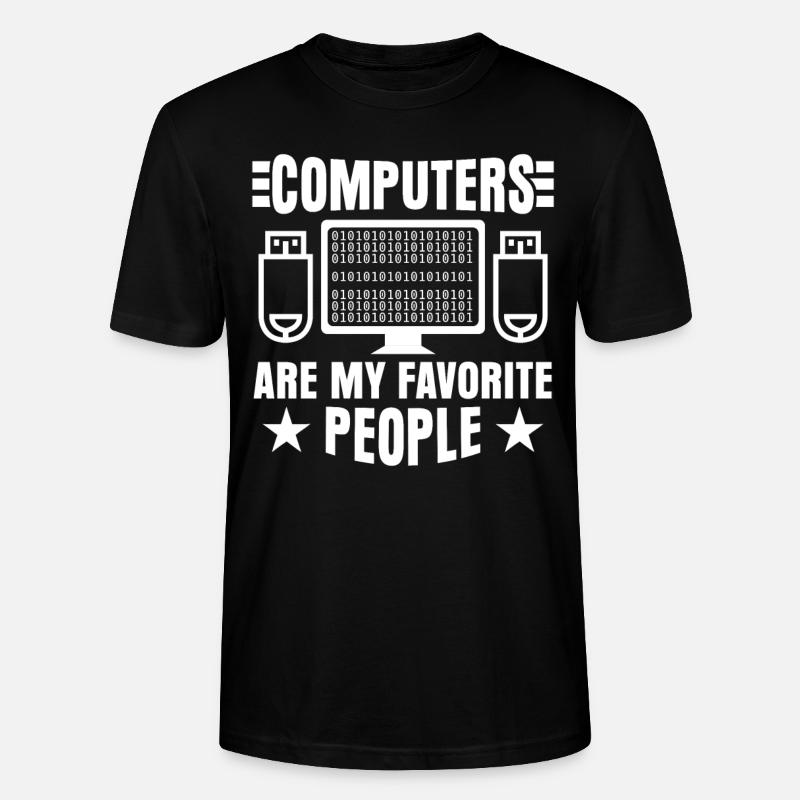 Admin Programmer Computer Scientist - Stanley/Stella CRAFTER Unisex Organic T-Shirt - black