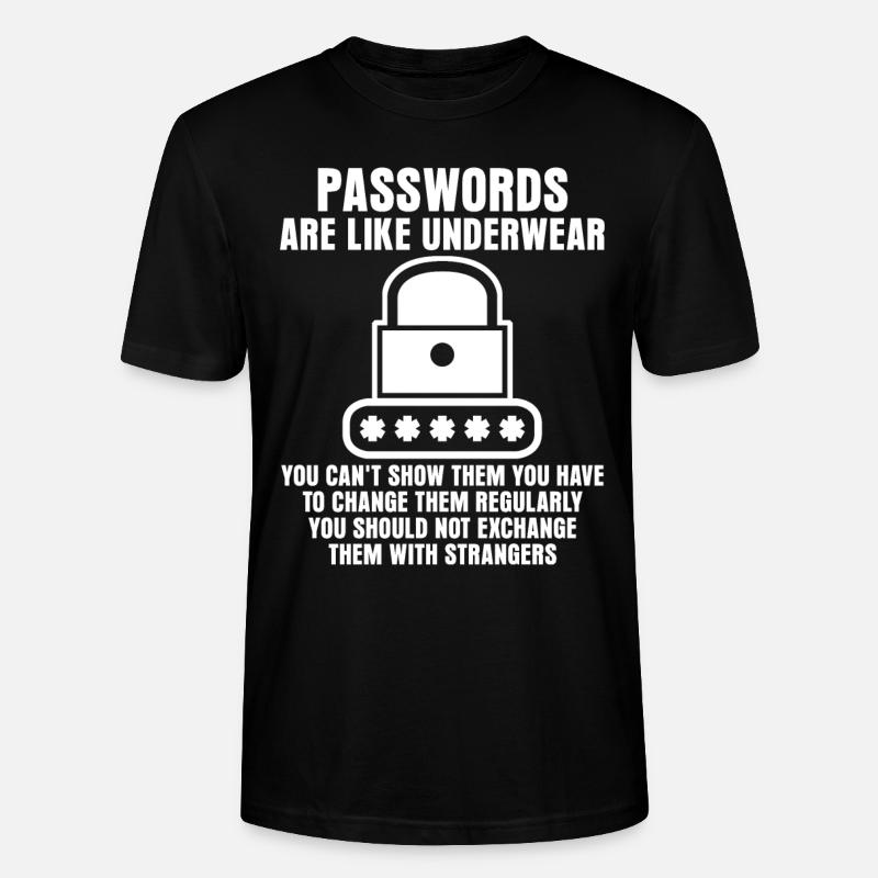 Admin Password Programmer - Stanley/Stella CRAFTER Unisex Organic T-Shirt - black