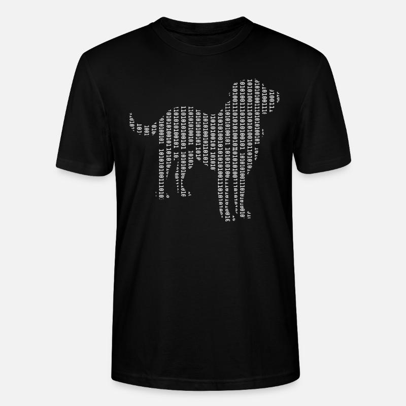 Informaticien Chien Admin Programmeur - T-shirt bio CRAFTER Stanley Stella Unisexe - noir