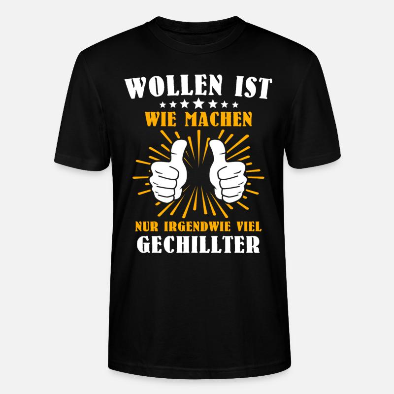 Machen Wollen - Stanley/Stella Unisex Bio-T-Shirt CRAFTER - Schwarz