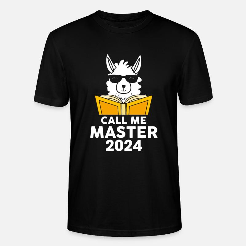 Appelez-moi Master 2024 Alpaga - T-shirt bio CRAFTER Stanley Stella Unisexe - noir