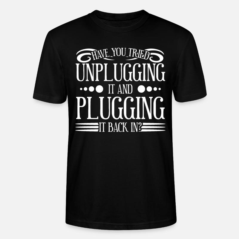 Informaticien Informatique Administrateur - T-shirt bio CRAFTER Stanley Stella Unisexe - noir