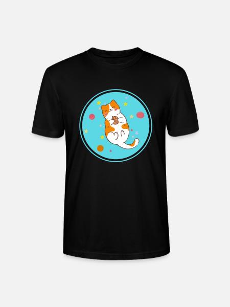 Cute playing kitten - Stanley/Stella CRAFTER Unisex Organic T-Shirt - black