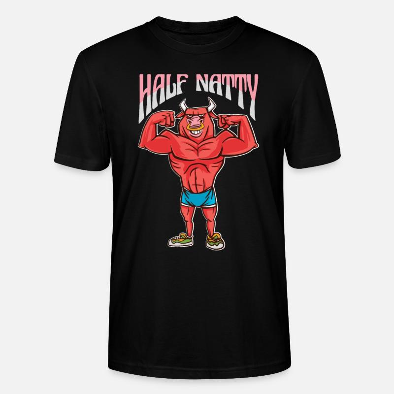 Half Natty Bodybuilder - Stanley/Stella Unisex Bio-T-Shirt CRAFTER - Schwarz