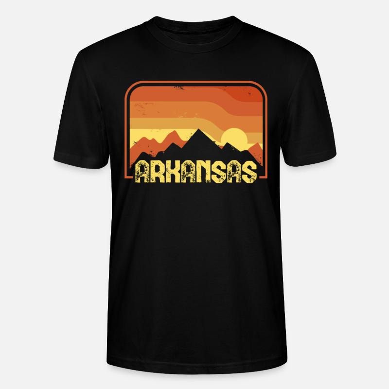 arkansas - Stanley/Stella Unisex Bio-T-Shirt CRAFTER - Schwarz