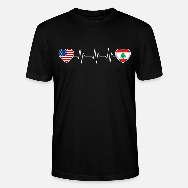 Libanon - Stanley/Stella Unisex Bio-T-Shirt CRAFTER - Schwarz