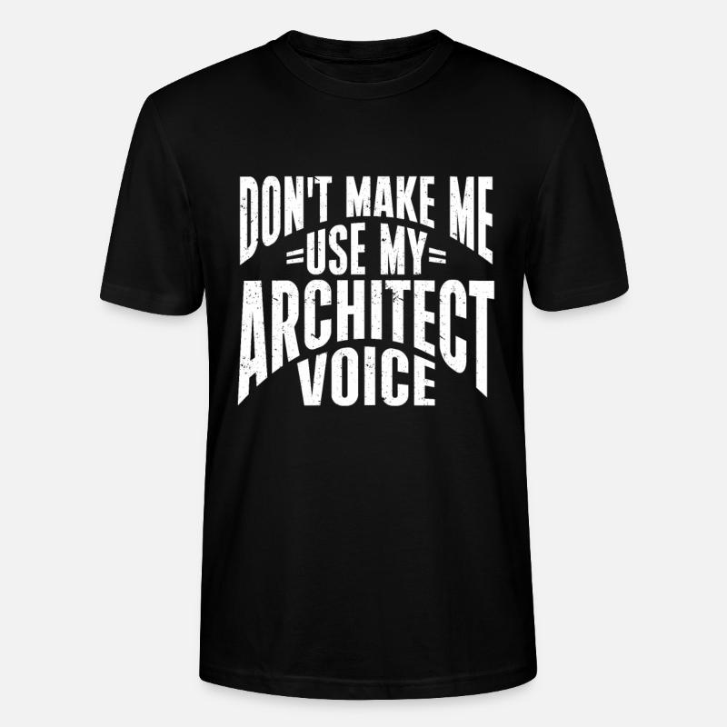 Architect's Gift, Architecture Lover - Stanley/Stella CRAFTER Unisex Organic T-Shirt - black