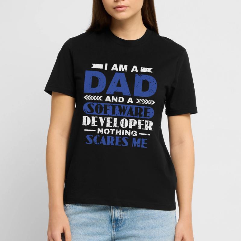 Software Developer Dad - Software Programmierer Stanley/Stella Unisex Bio-T-Shirt CRAFTER