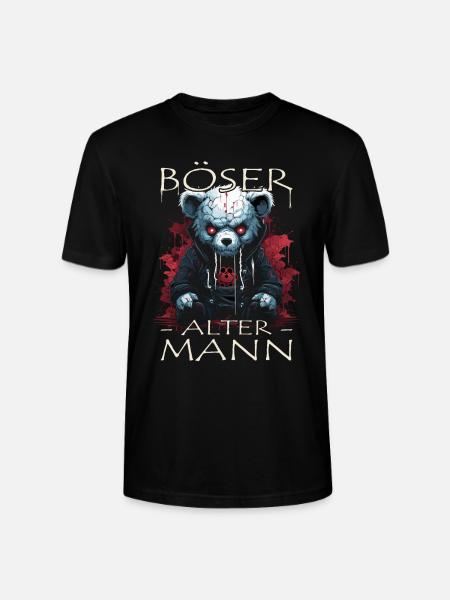Böser alter Mann - Biker Opa | Motorradfahrer - Stanley/Stella Unisex Bio-T-Shirt CRAFTER - Schwarz