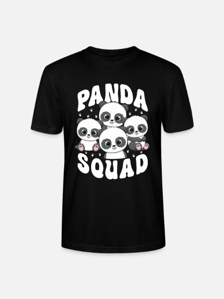 Panda Squad - Stanley/Stella CRAFTER Unisex Organic T-Shirt - black