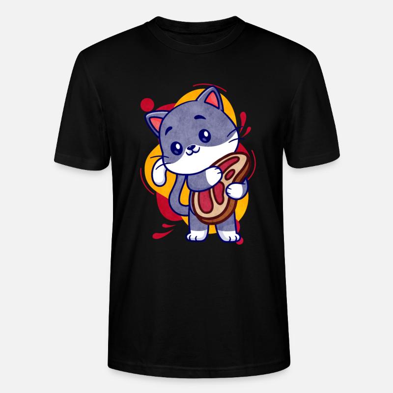 Steak - Stanley/Stella Unisex Bio-T-Shirt CRAFTER - Schwarz
