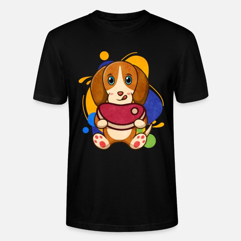 Steak - Stanley/Stella Unisex Bio-T-Shirt CRAFTER - Schwarz