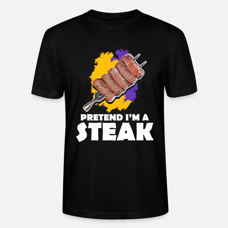 Steak - Stanley/Stella Unisex Bio-T-Shirt CRAFTER - Schwarz