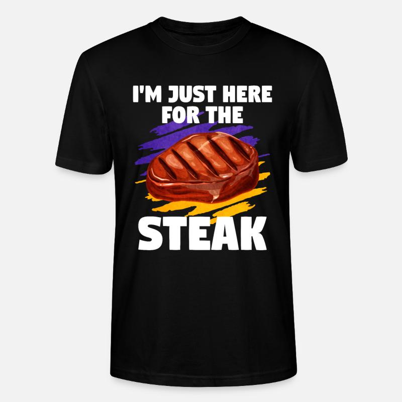 Steak - Stanley/Stella Unisex Bio-T-Shirt CRAFTER - Schwarz