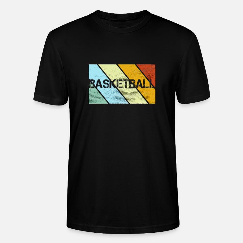 Basketball Retro - Stanley/Stella Unisex Bio-T-Shirt CRAFTER - Schwarz