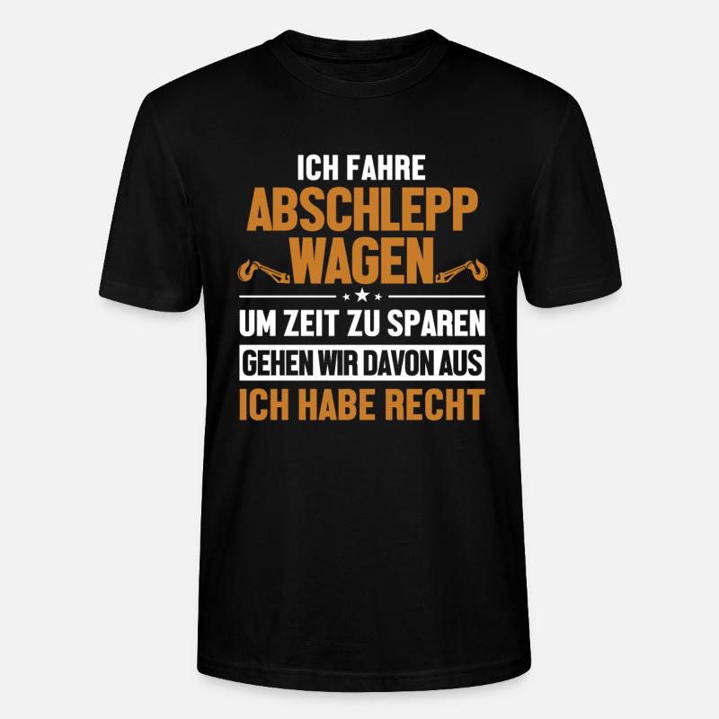 Abschleppwagen hat immer Recht Abschlepper - Stanley/Stella Unisex Bio-T-Shirt CRAFTER - Schwarz