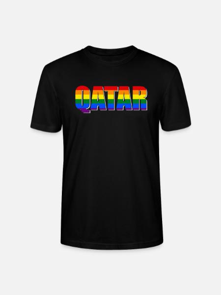 QATAR LGBTQIA - Stanley/Stella CRAFTER Unisex Organic T-Shirt - black