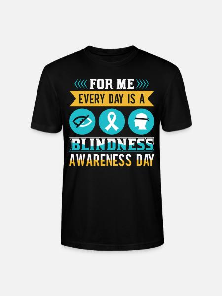 Blindheitsbewusstsein Gesetzlich Blind - Stanley/Stella Unisex Bio-T-Shirt CRAFTER - Schwarz