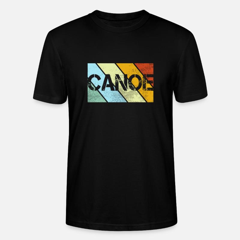 Canoë Rétro - T-shirt bio CRAFTER Stanley Stella Unisexe - noir