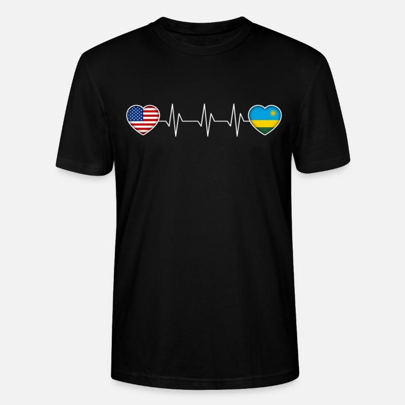 Ruanda - Stanley/Stella Unisex Bio-T-Shirt CRAFTER - Schwarz
