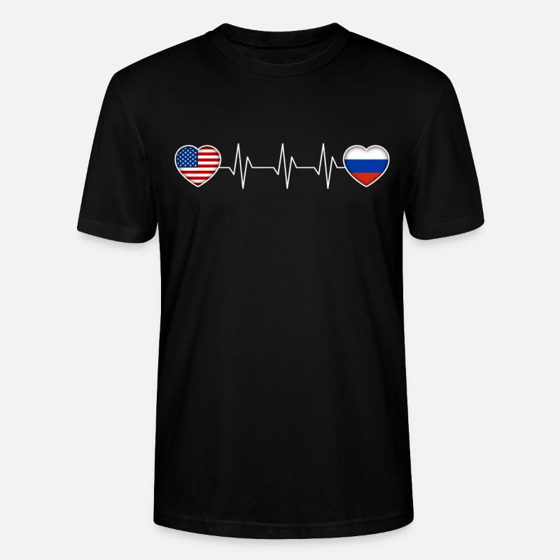 Russie - T-shirt bio CRAFTER Stanley Stella Unisexe - noir