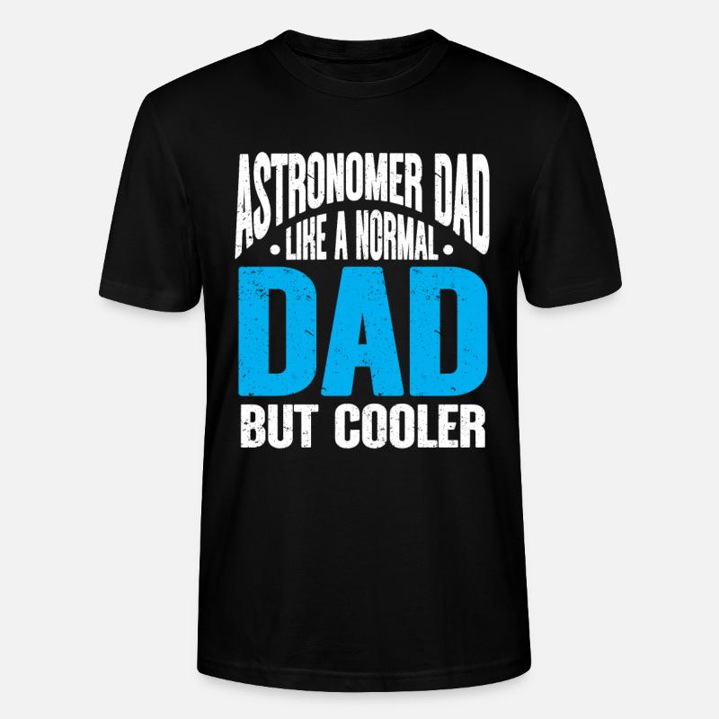 Astronom Geschenk Astrologie Teleskop Astronomie - Stanley/Stella Unisex Bio-T-Shirt CRAFTER - Schwarz