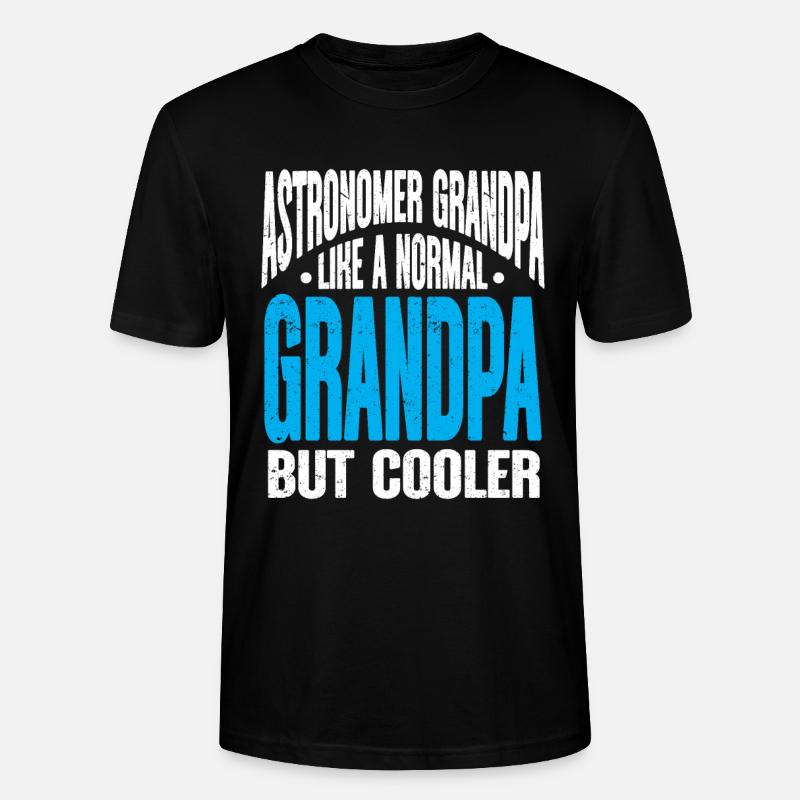 Astronom Geschenk Astrologie Teleskop Astronomie - Stanley/Stella Unisex Bio-T-Shirt CRAFTER - Schwarz
