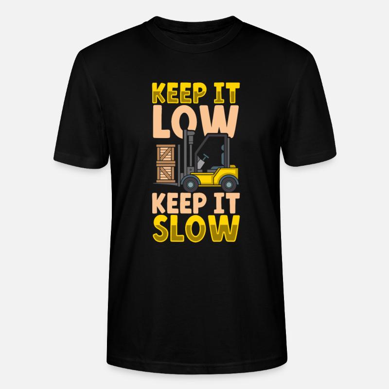 Gabelstaplerfahrer Lager Gabelstapler - Stanley/Stella Unisex Bio-T-Shirt CRAFTER - Schwarz