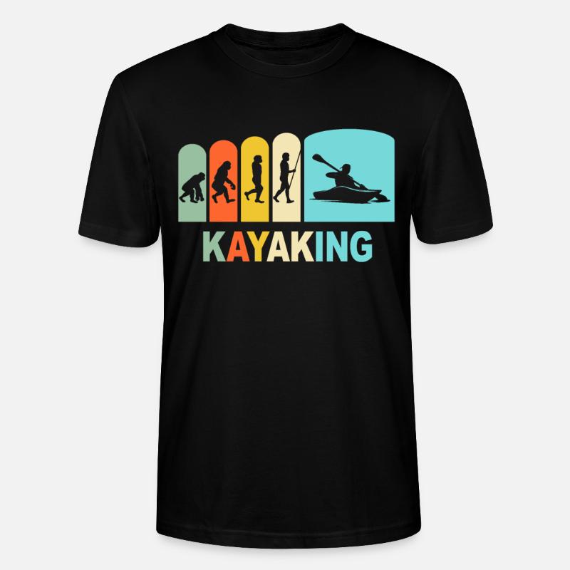 Kayak Evolution Kayaking - T-shirt bio CRAFTER Stanley Stella Unisexe - noir