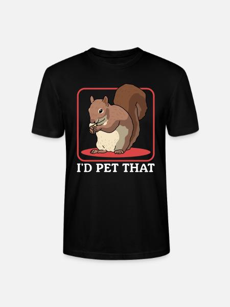 Süßes Eichhörnchen Grauhörnchen Hörnchen Geschenk - Stanley/Stella Unisex Bio-T-Shirt CRAFTER - Schwarz