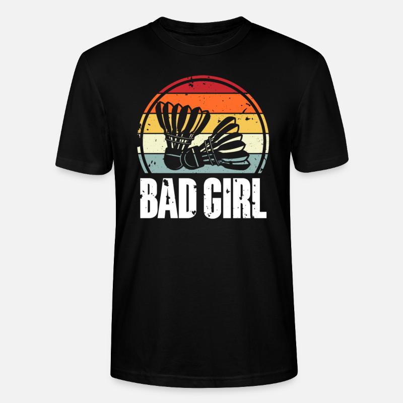 Badminton - Stanley/Stella Unisex Bio-T-Shirt CRAFTER - Schwarz