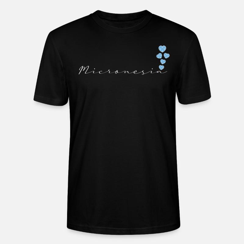 Mikronesien - Stanley/Stella Unisex Bio-T-Shirt CRAFTER - Schwarz