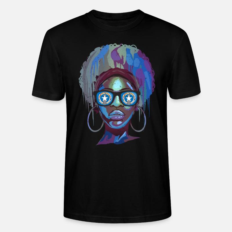 Nördliche Marianen - Stanley/Stella Unisex Bio-T-Shirt CRAFTER - Schwarz
