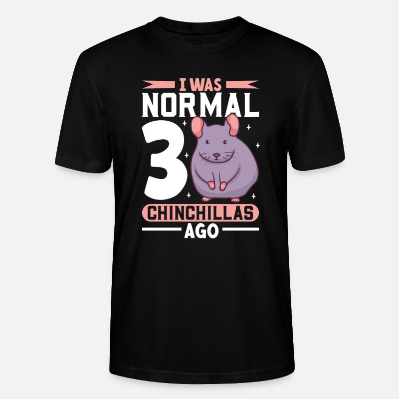 Idée cadeau Chinchilla Lover - T-shirt bio CRAFTER Stanley Stella Unisexe - noir