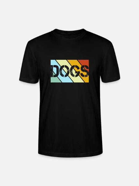 Dog Retro - Stanley/Stella CRAFTER Unisex Organic T-Shirt - black