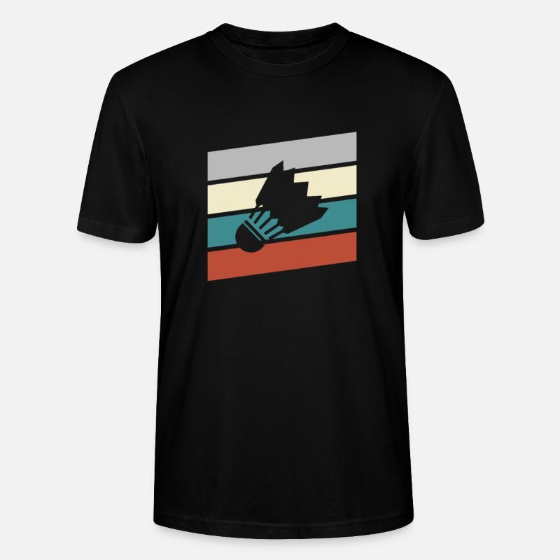 Federball Retro - Stanley/Stella Unisex Bio-T-Shirt CRAFTER - Schwarz