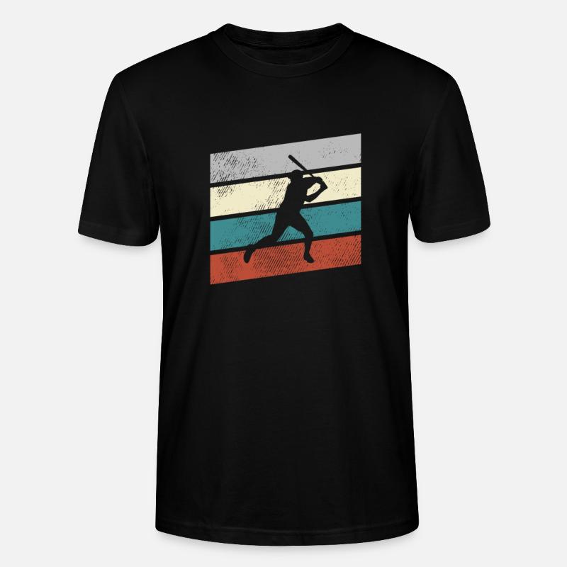 Baseball Retro - Stanley/Stella Unisex Bio-T-Shirt CRAFTER - Schwarz