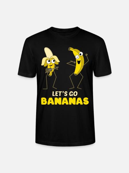 Singing Funny Banana Meme Let Us Go Banana - Stanley/Stella CRAFTER Unisex Organic T-Shirt - black