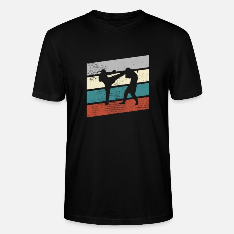 mma retro - Stanley/Stella Unisex Bio-T-Shirt CRAFTER - Schwarz