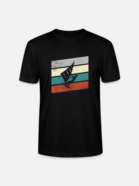 Kite Retro - Stanley/Stella CRAFTER Unisex Organic T-Shirt - black
