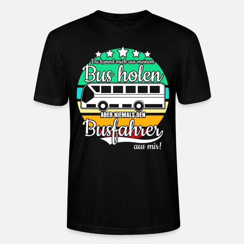 Linienbus Bus Busfahrer - Stanley/Stella Unisex Bio-T-Shirt CRAFTER - Schwarz