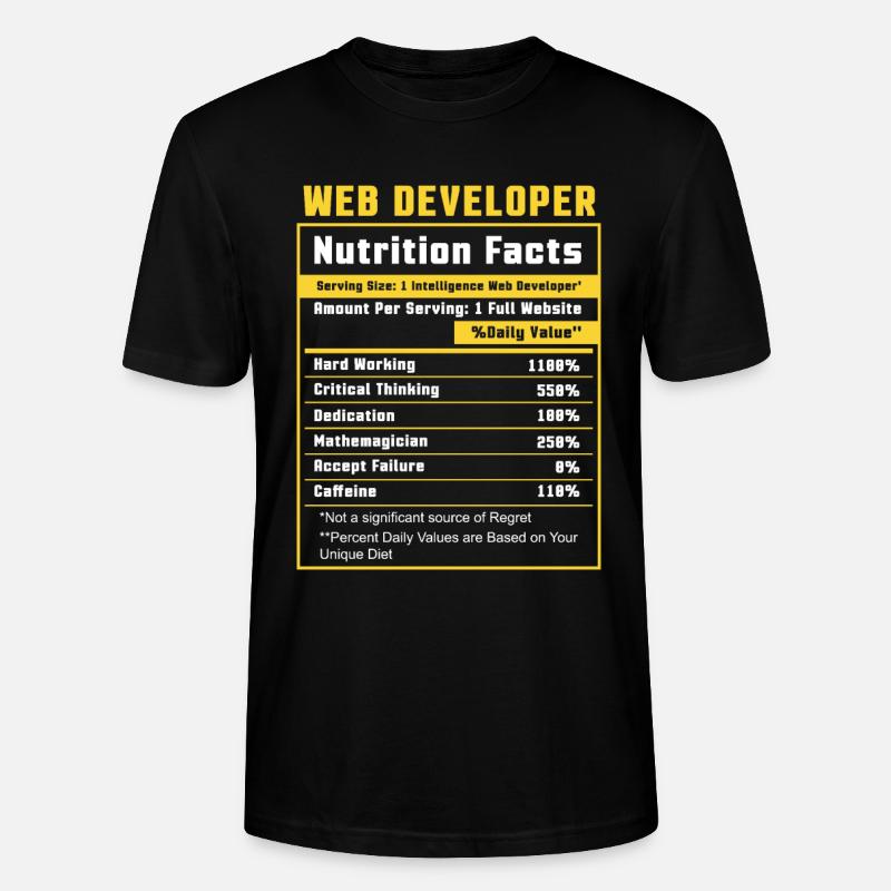 Webentwickler Website-entwicklung It-programmierer - Stanley/Stella Unisex Bio-T-Shirt CRAFTER - Schwarz