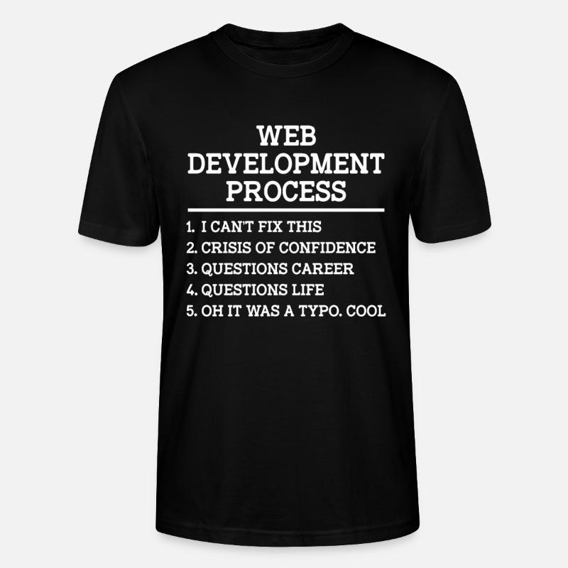 Webentwickler Website-entwicklung It-programmierer - Stanley/Stella Unisex Bio-T-Shirt CRAFTER - Schwarz
