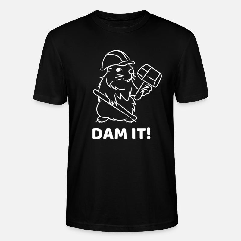 Dam It - Stanley/Stella Unisex Bio-T-Shirt CRAFTER - Schwarz